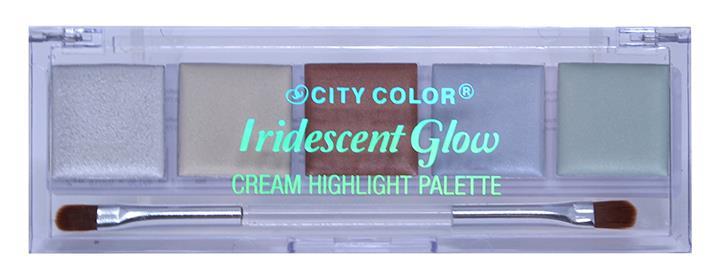 This palette comes with 5 cream highlighters and a brush applicator which will