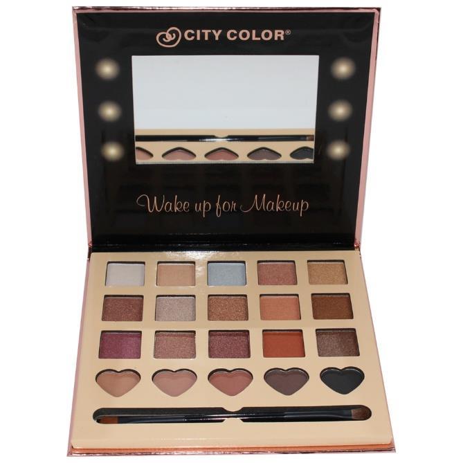 Features 12 shimmer shades, 5 matte shades and 2 statin shades.