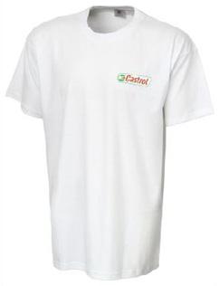 Order Code: Castrol-E MOQ: 50 T-SHIRT LOWMID RANGE CAP White, Green or Dark Grey t-shirts made from