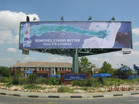 Omo Billboard that used to be on a highway