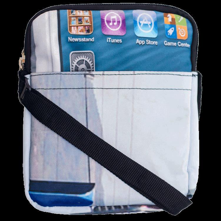 TABLET SLING BAG WITH OUTSIDE POCKET (PVC11A) Adjustable sling strap,