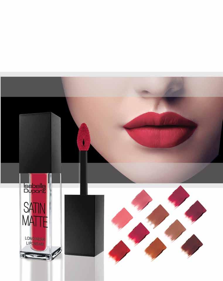 New LIQUID LIPSTICKS SATIN MATTE LONGWEAR LIPCREAM Satin matte finish with extreme pigment for a full coverage lip. Wide range of bold, vivid colors for long-staying all day wear.