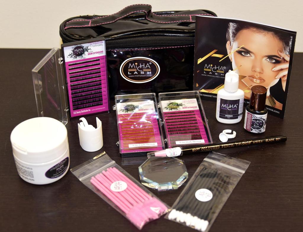 KITS MICHA Brow Extension Kit MLBK201 Everything needed to begin a career as a Brow Technician!