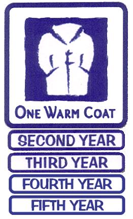 16 One Warm Coat LABEL: The One Warm Coat logo has been made into a large 11 x 17 label that can be applied to boxes, containers, bags or anyplace you can think of.