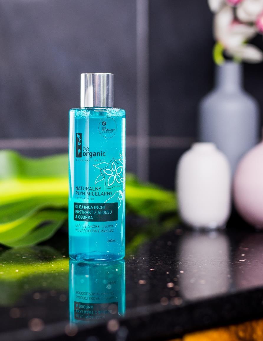 Face care Micellar water incha inchi oil, aloe & cucumber extract 97% of natural ingredients. For all types of skin, especially sensitive skin It is perfect for everyday skin refreshing.