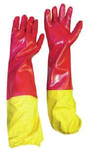 PVC Red glove