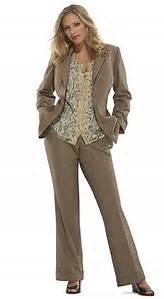 Women can wear a skirt or pants suit with heels while men may wear a suit jacket, button down shirt, suit pants, a