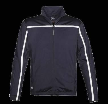 Black/White M s & W s: Navy/White M s: Sport Red/White Performance Features: Fabrication: Sizes: PREMIER PERFORMANCE KNIT JACKET PKJ-1 PKJ-1W Premium performance athletic knit jacket, designed to