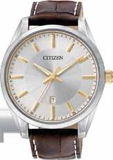 00 BI1034-52E BI1034-52E Gents Citizen Quartz round two-tone stainless steel case and bracelet, Black dial, with