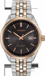 ECO-DRIVE AT2245-57E AT2245-57E Gents Citizen Eco-Drive round black ionplated stainless steel case and bracelet, black dial
