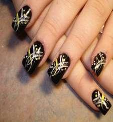 2 Nail Art-Black with