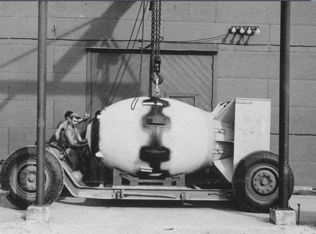 Nagasaki atomic bomb, transported to the