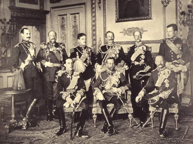 Nine kings of Europe in