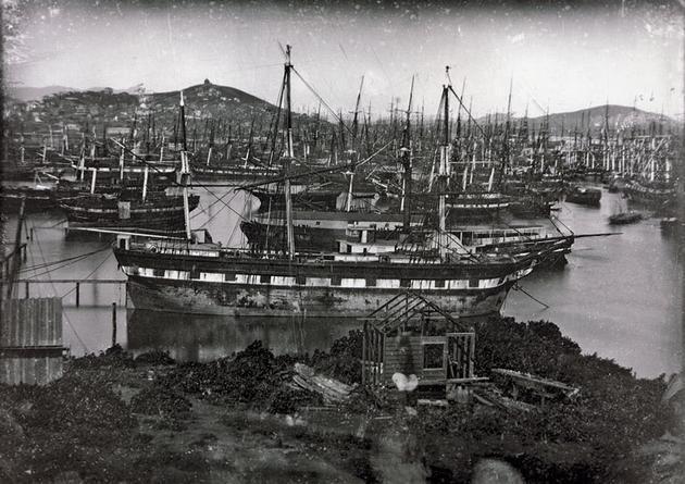 The California Gold Rush left hundreds of boats from