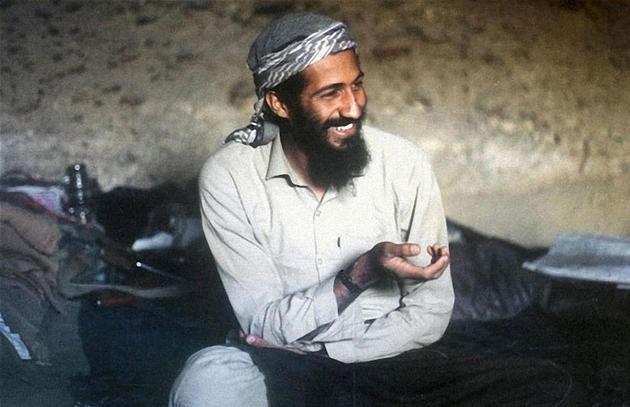 Young Osama Bin Laden in a cave while fighting the