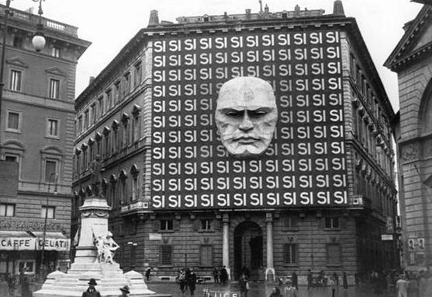 The headquarters of Benito Mussolini