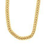 21 grams 3070 NECKLACE: [1] 14 karat yellow gold Cuban Link chain necklace; 11.5mms x 26''s; 252.