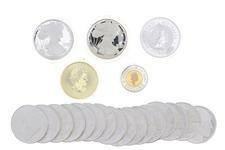 999 fine silver buffalo rounds, 1 troy ounce each 3518 COINS: [19] Silver coins consisting of;