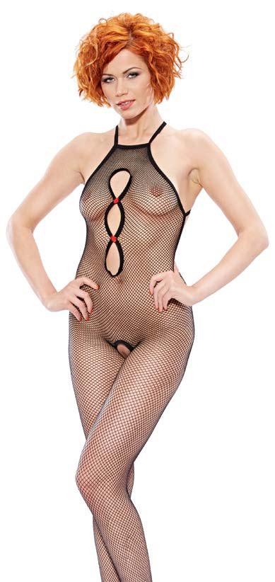 740029B FISHNET CATSUIT WITH