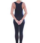 Compression body with integrated girdle, copen crotch