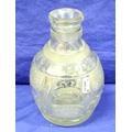 Old Irish decanter with paceted decoration, 21cm, rim chipped 292.