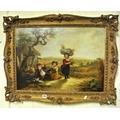 Thomas Faed "Children playing in a field' oil on