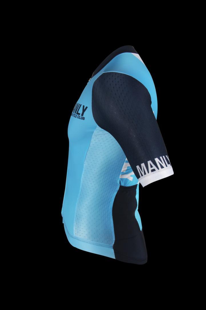 This multi-panel design ensures that the jersey is contoured to your body for an aero fit thus it's fit is very slim and tight fitting to give extra aerodynamics.