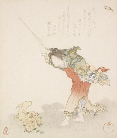 Yanagawa Shigenobu, Japanese, 1787-1832 Huang Chuping with a stone Goat (Huang Chuping and the Goat), 1823/1 Gift of George Pierce Metcalf 56.039.