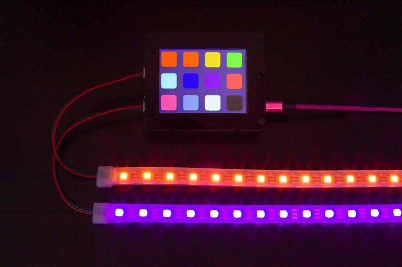 Overview This simple project adds a little color to your life with CircuitPython, PyPortal and NeoPixels.