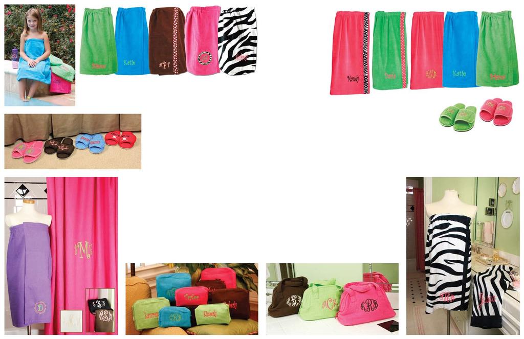 Monogrammed Shower Curtains! Youth Wraps, $36 (fit appx.