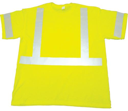 CSA Compliant T-Shirts 99Moisture wicking, lightweight, soft and breathable fabric 99Fluorescent lime-green 100% polyester bird s eye mesh material 993 fluorescent orange/silver dual reflective