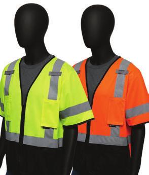 front / fabric back ANSI CLASS 2 VESTS 4727 /4728 Hi-Viz Self-Extinguishing Safety Vest - Treated mesh fabric self extinguishes when exposed to flame -