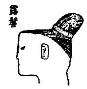 Fig. 9: Bare Hair-knot known as luji. After Sun Ji, Han dai wuzhi wenhua ziliao tushuo, p. 231, fig. 57-1.