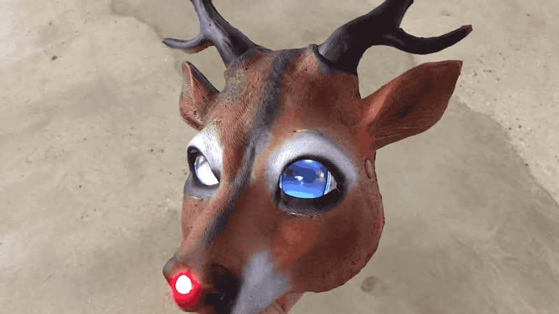 Have fun hanging your Rudolph mask on a wall, or