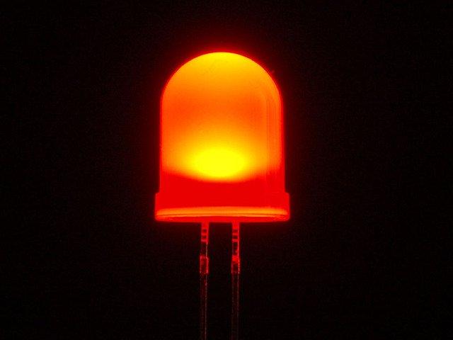 Diffused Red 10mm LED (25 pack) $9.