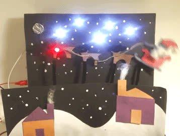 Crickit Powered Holiday Diorama Created by Isaac