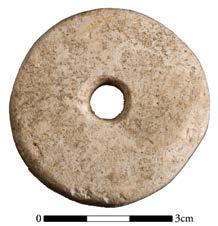 This composition is more characteristic of Chalcolithic burial and ritual assemblages (Rowan 2005: 113). Figure 94. Limestone spindle whorl. REFERENCES Amiran, R. and Ilan, O. 1992.