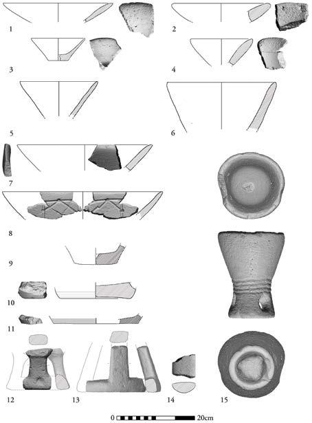 THE GROUND STONE ASSEMBLAGE Figure 95. No. Object Reg. no. Locus Comments 1 Bowl -- 4 Basalt; interior rim decorated with incised hatched chevrons (= Fig.