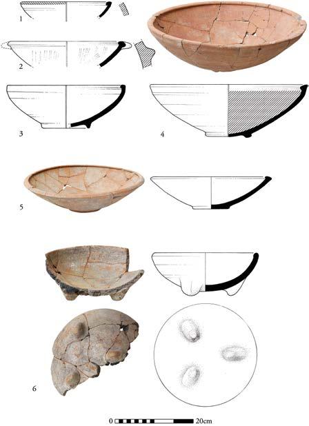 ARTIFACTS FROM THE MIDDLE BRONZE AGE TOMBS rather than rounded sides have been found in the MB II Bet She an (Gal and Zori 2005: 25, Fig. 8:1-3) and Jezreel Valleys (Loud 1948: Pl.