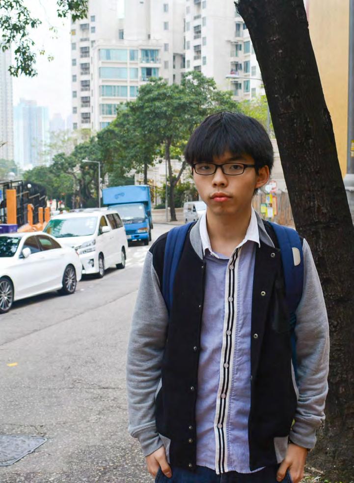 6 FEATURE 6 FEATURE Student activist, Joshua Wong Chi-fung, proposed a Hong Kong Charter in March.