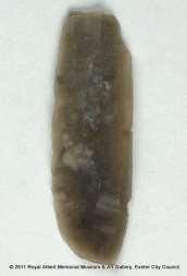 Flint blade 3,400 3,750 BC Flint knappers during the Neolithic were able to make many blades like this relatively quickly from one large piece of flint.