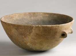 Pottery 3,400 3,750 BC This bowl was made from clay from the Lizard area of Cornwall.