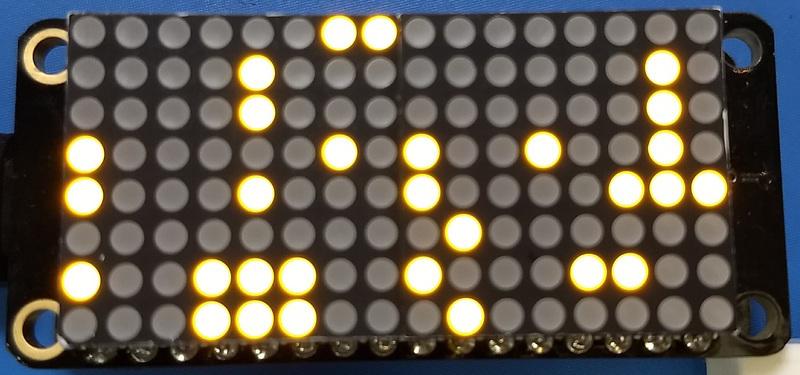 Matrix16x8 - This is for a 16x8 matrix (i.e. double the width of the 8x8 matrices). For the LED Matrix FeatherWing you want to use this Matrix16x8 class.