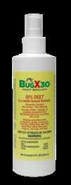 Low odor, non-staining, non-greasy, and perspiration resistant, Bug X 30 is the best choice for compliant skin protection.