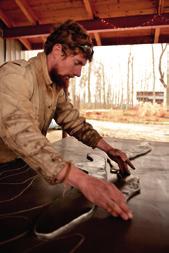 Watching him work with blacksmith artist Lucas Warner makes the words very meaningful.