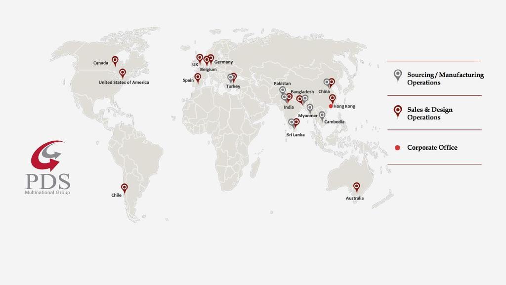 Our Group operates from a global network of 50 offices in 18