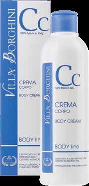 BODY CREAM 200 ml The very difficult bio-chemistry processes that occur under normal conditions on human body surface, included on scalp, are able to satisfy the physiological skin defense and, for