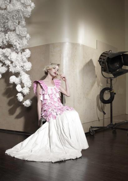 Romance is definitely in the air around Lucci Rojas gown for the 2012 White Cashmere Collection.