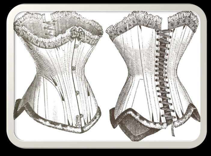 By contrast, bodices are worn tightly fitted.