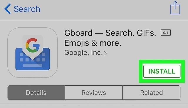 phone. You can install GBoard by going to the Google Play Store. The icon in your phone should be similar to the one below. Search for GBoard.